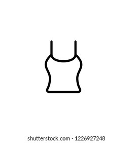 Modern woman undershirt icon