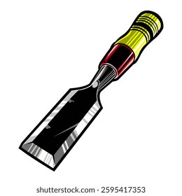 Modern Wood Carving Illustrator Vector