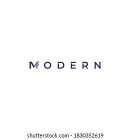 modern wordmark logo design simple  clean vector with symbols in the letter M and white background