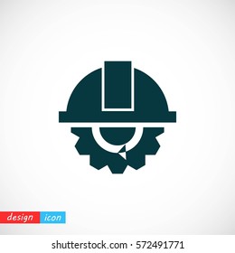 modern worker sign icon, Vector EPS 10 illustration style