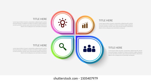 Modern workflow infographic template, Business process graphic with multiple options