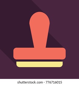 Modern workplace. Office work. Cartoon vector illustration