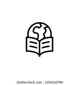 Modern world education icon