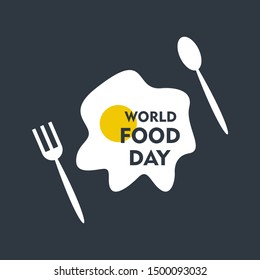 Modern world food day background vector illustration