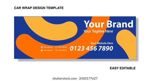 modern wrap decal for livery branding design and corporate identity company