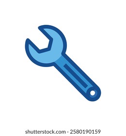 Modern Wrench Icon for DIY