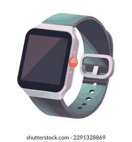 modern wristwatch accesory isolated background icon