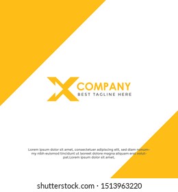 Modern X Letter Logo Template vector icon design