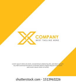 Modern X Letter Logo Template vector icon design