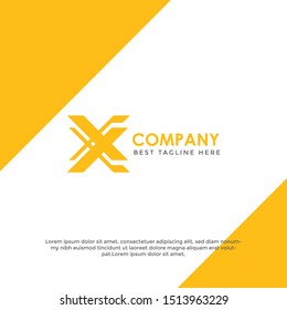 Modern X Letter Logo Template vector icon design