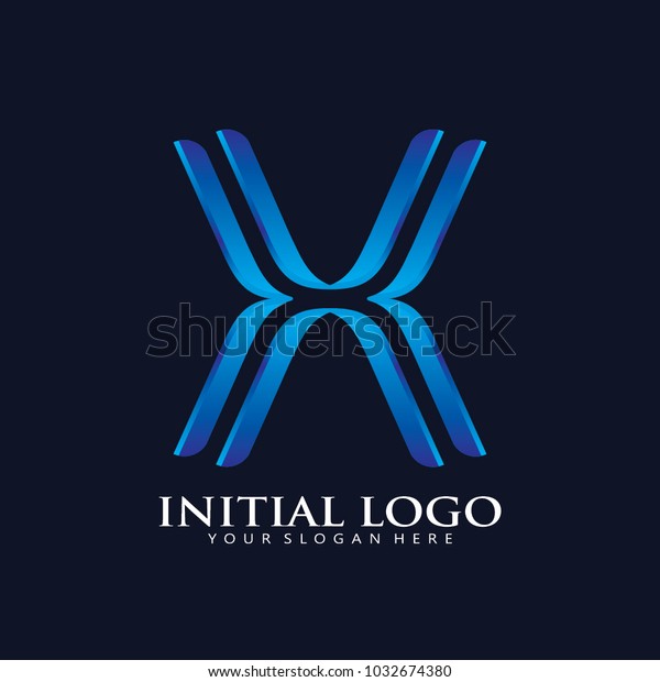 Modern X logo Icon\
vector
