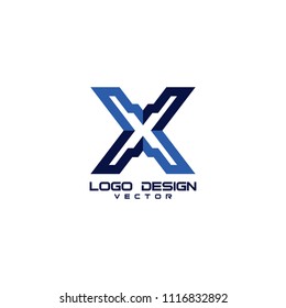 Modern X Symbol Logo Design