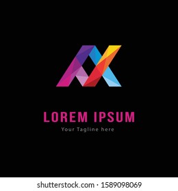 Modern XA Initial logo, travel logo template vector illustration. 
