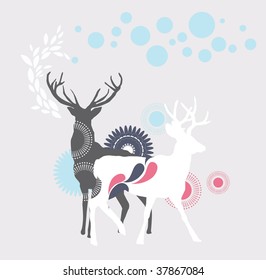 tarjeta x'mas moderna
