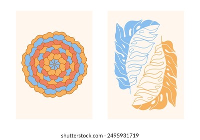 Modern Y2K Aesthetic Background Designs Featuring trendy abstract shapes groovy vector art vintage illustrations artistic pastel elements and more in a captivating collection