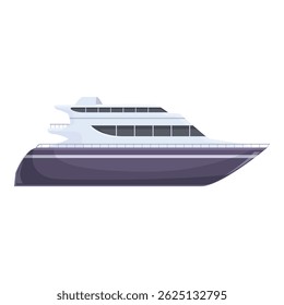 Modern yacht sailing on the sea, luxury travel concept