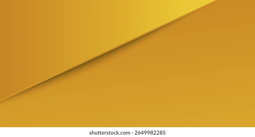 Modern yellow abstract background with bold geometric shapes and layered gradient design