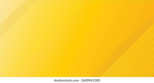 Modern yellow abstract background with diagonal shapes and dotted patterns. Perfect for digital designs, presentations, and brandin