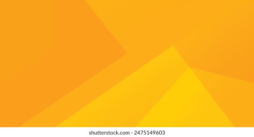 Modern yellow abstract background vector with geometric shapes and layers overlapping. Yellow technology background design.