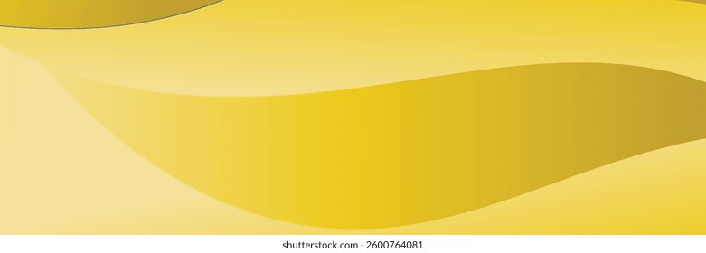 Modern yellow abstract horizontal banner background with glowing geometric lines.Suitable for covers, brochures, presentations, flyers. vector	