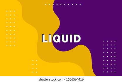 modern yellow abstract liquid background with dots.digital template.can be used in cover design, poster, flyer, book design, website backgrounds or advertising. vector illustration.