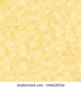 Modern yellow abstract low-poly texture. Vector 3D design template. Summer triangle background.