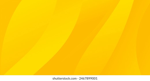 Modern yellow banner background. Graphic design banner pattern background template with dynamic wave shapes