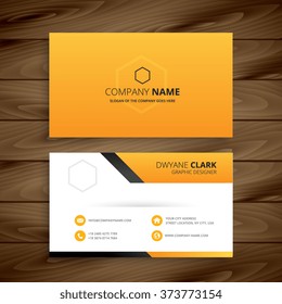 Modern Yellow Business Card