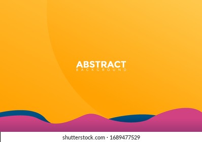 Modern Yellow Color Abstract Background Vector
