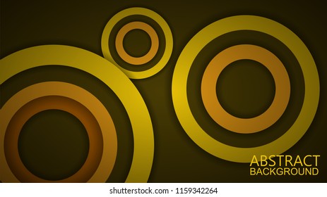 Modern Yellow Curve Vector Background 