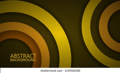 Modern Yellow Curve Vector Background 