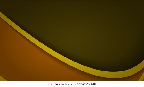 Modern Yellow Curve Vector Background 