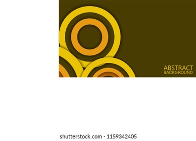 Modern Yellow Curve Vector Background 