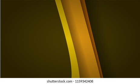 Modern Yellow Curve Vector Background 