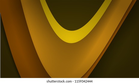 Modern Yellow Curve Vector Background 