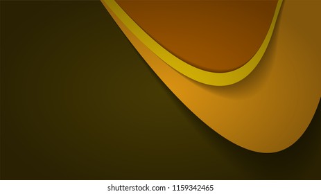 Modern Yellow Curve Vector Background 