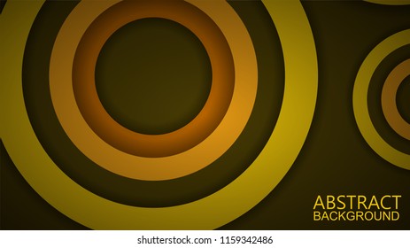 Modern Yellow Curve Vector Background 