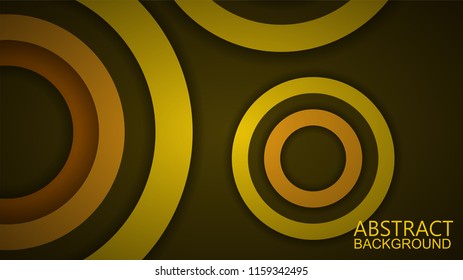Modern Yellow Curve Vector Background 