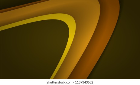 Modern Yellow Curve Vector Background 