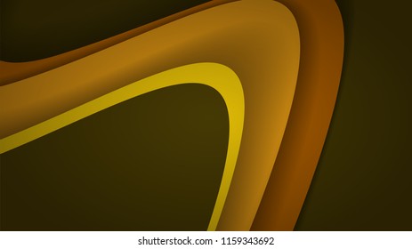 Modern Yellow Curve Vector Background 