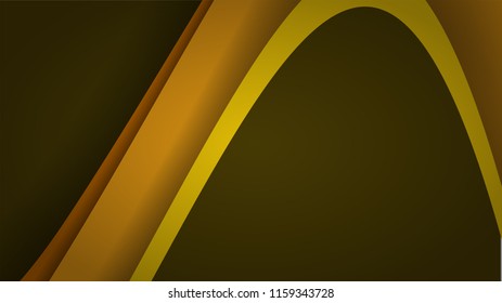 Modern Yellow Curve Vector Background 