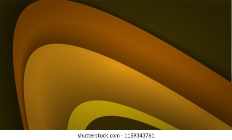 Modern Yellow Curve Vector Background 