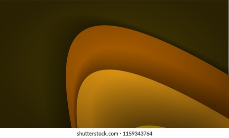 Modern Yellow Curve Vector Background 
