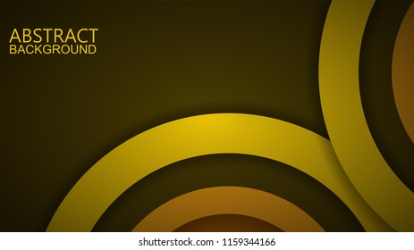 Modern Yellow Curve Vector Background 