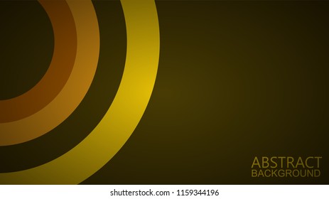 Modern Yellow Curve Vector Background 