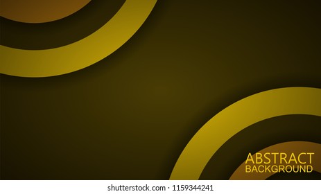 Modern Yellow Curve Vector Background 