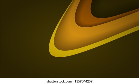 Modern Yellow Curve Vector Background 