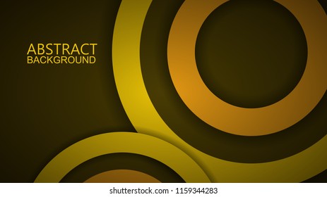 Modern Yellow Curve Vector Background 