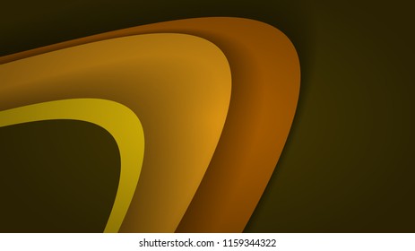 Modern Yellow Curve Vector Background 