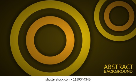 Modern Yellow Curve Vector Background 